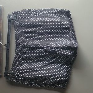 A.n.a black and white shorts with drawstring waist. Size M